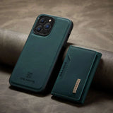 Hjemix | 2 i 1 avtakbar skinnlommebokdeksel for iPhone