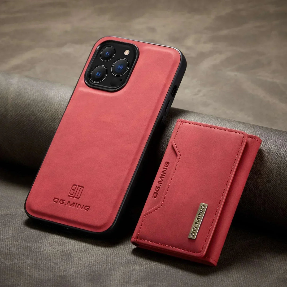 Hjemix | 2 i 1 avtakbar skinnlommebokdeksel for iPhone