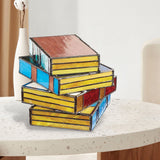 Hjemix | Stained Glass Stack Books Lampe