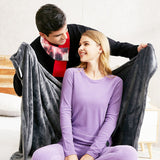 Hjemix | USB Oppvarming Varme Skuldre - Elektrisk Oppvarmet Plysj Teppe