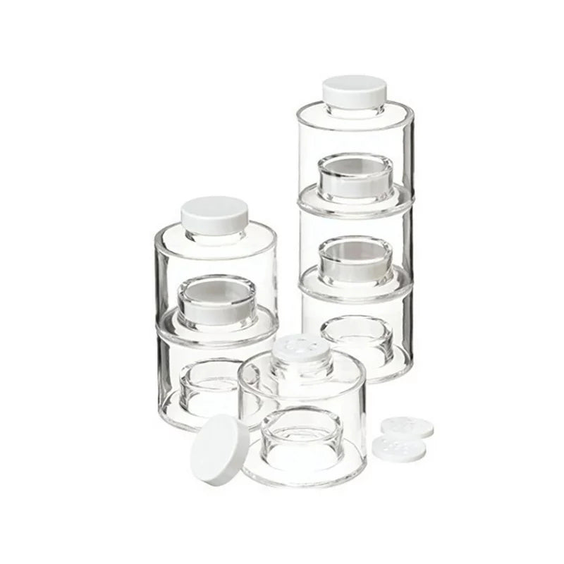 Hjemix | Transparent krydderglass sett (6 STYKK/SETT)