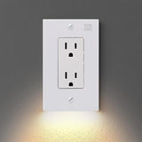 Hjemix | Outlet veggplate med LED nattlys