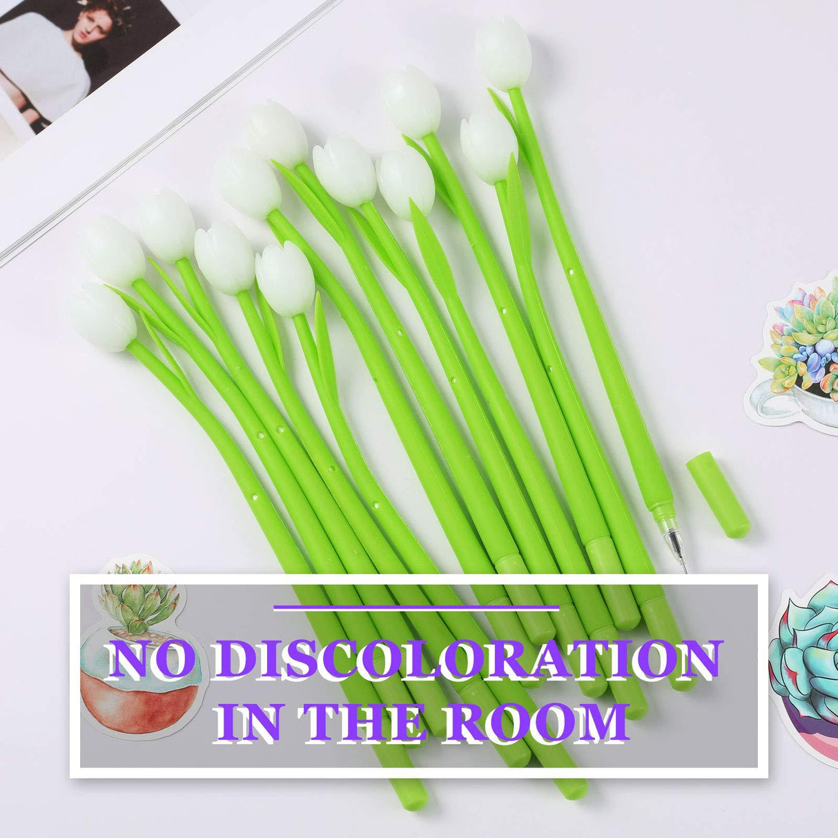 Hjemix | Fargeforandrende tulipan kulepenner (sett med 6)