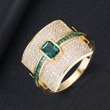 Hjemix | Monaco Design Luksuriøs Statement Stabil Ring For Kvinner