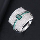 Hjemix | Monaco Design Luksuriøs Statement Stabil Ring For Kvinner