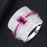 Hjemix | Monaco Design Luksuriøs Statement Stabil Ring For Kvinner