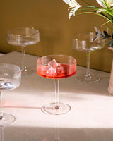 Hjemix | Ribbet Coupe Cocktail Glass - Sett med 6
