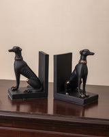 Hjemix | Vakthund Bokstøtte Sett - Svart