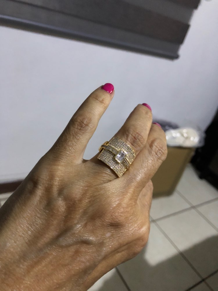 Hjemix | Monaco Design Luksuriøs Statement Stabil Ring For Kvinner