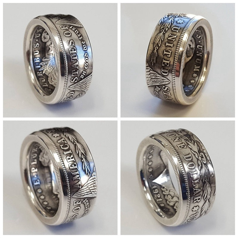 Hjemix | Morgan Silver Dollar Mynt Ring