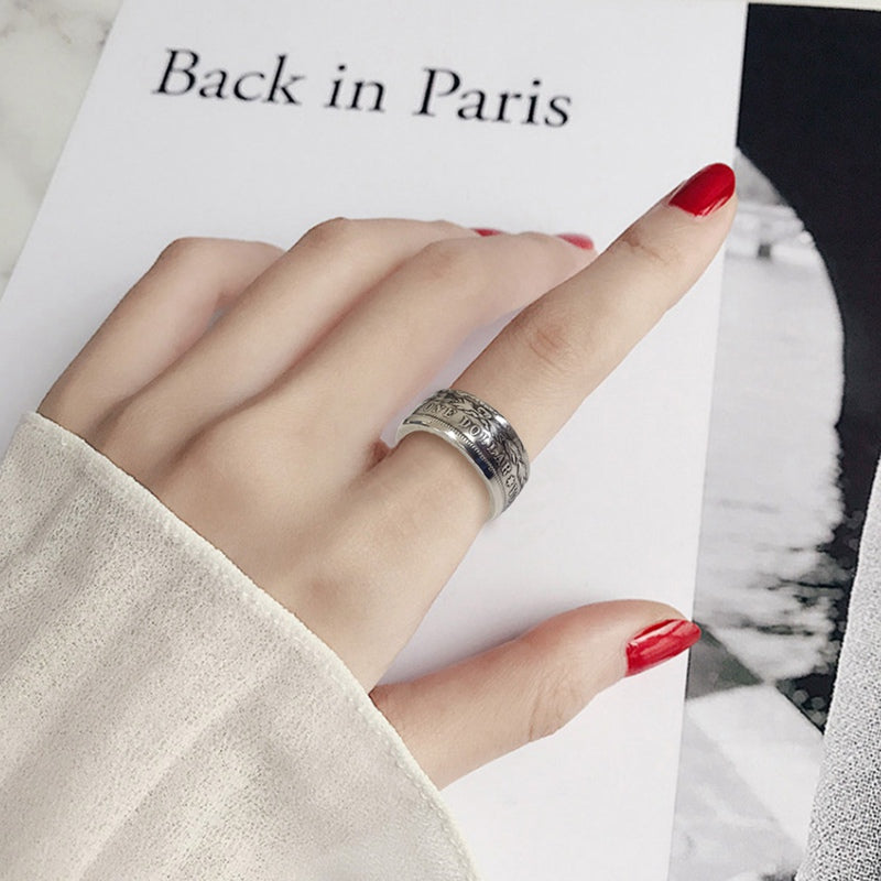Hjemix | Morgan Silver Dollar Mynt Ring