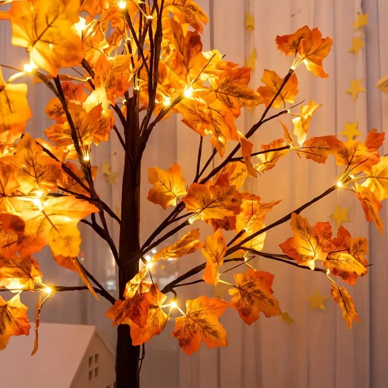 Hjemix | MapleGlow LED opplyst lønntre | Stemningsbelysning | Dekor for innendørs & utendørs