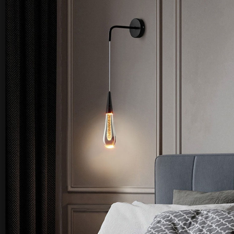 Hjemix | LumeTear Luksus LED Vegglampe | Tåreformet Design | Dimbar | For Soverom & Stue