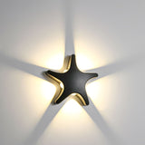 Hjemix | Contemporary Simplicity Aluminium Sjøstjerne Design LED Vanntett Vegglampe for Utendørs Terrasse