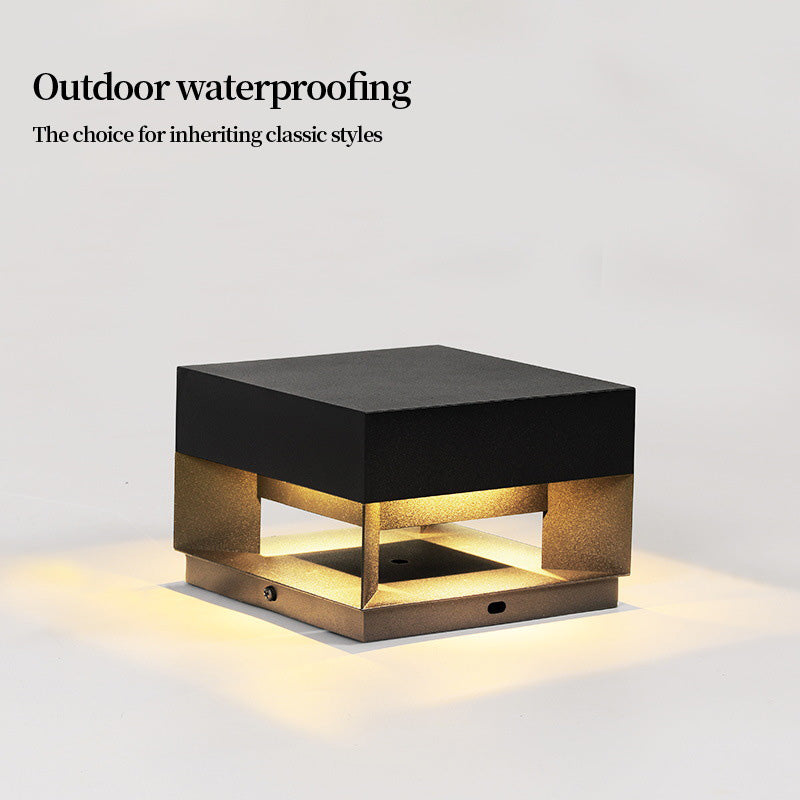 Hjemix | LumaCast LED Utendørsbelysning | Modern Rustfritt Stål Lampe | Vanntett | Hage- og Landskapsbelysning
