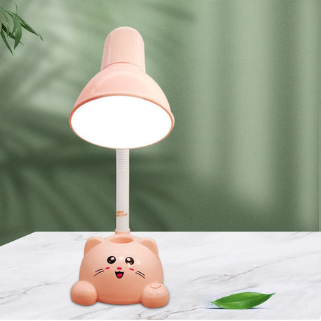 Hjemix | Moderne Tegneserie Katt Student Øyepleie LED Skrivebordslampe