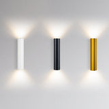 Hjemix | Enkel Aluminium Sylinderformet 2-Lykt Vegglampe