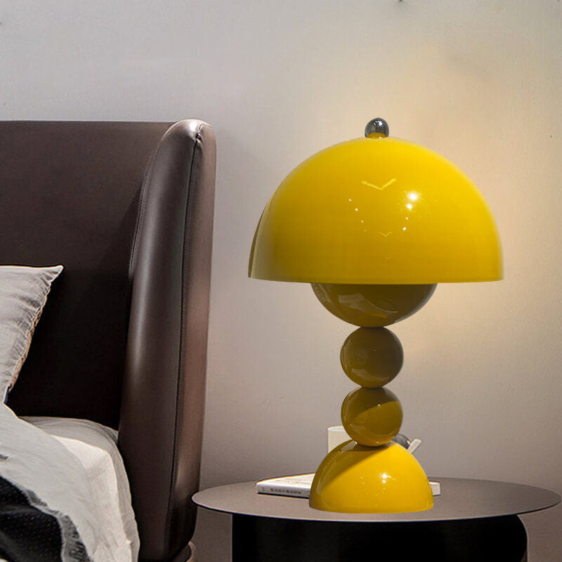 Hjemix | Moderne Luksus Bordlampe laget av Grønn Pumpkin Keramikk med 1 Lys – Ideell for Nattstue/Stue/Soverom/Kontor