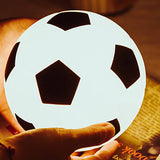 Hjemix | Kreativ Fotball Silikon LED Nattlys USB Lading Bordlampe