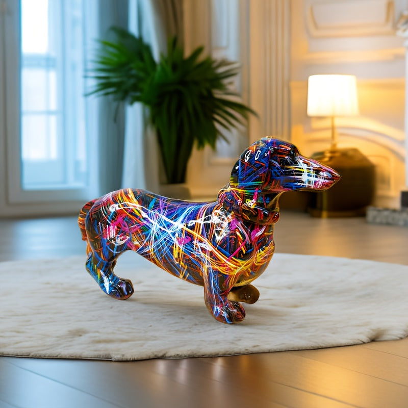 Hjemix | Graffiti Dachsund Skulptur