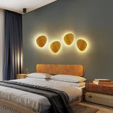 Hjemix | Moderne Minimalistisk Rund Uregelmessig Oval Tre LED Vegglampe for Stue