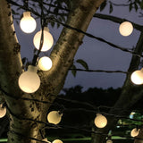 Hjemix | Moderne Art Deco vanntett Solar-PVC-Gummi-akryl-snor-bees-ball-kristall-ball-fall-LED lys utendørs for hagen