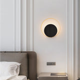 Hjemix | Moderne Minimalistisk Jern Sirkel Ring 1-Lyskilde Vegglampe For Soverom