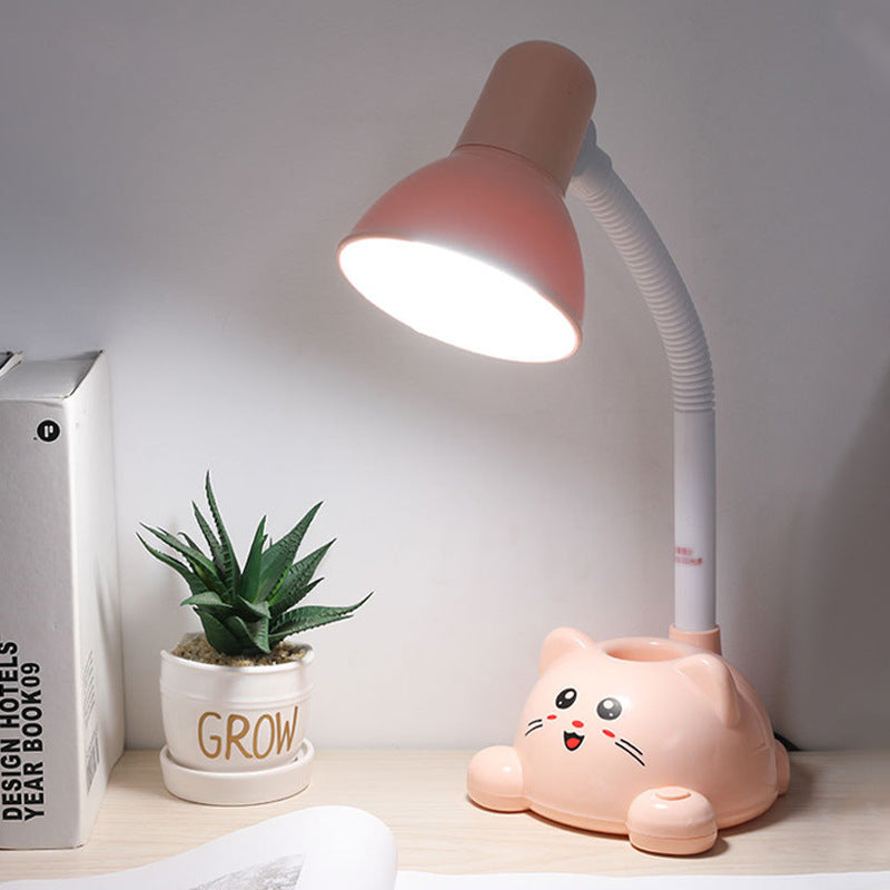 Hjemix | Moderne Tegneserie Katt Student Øyepleie LED Skrivebordslampe