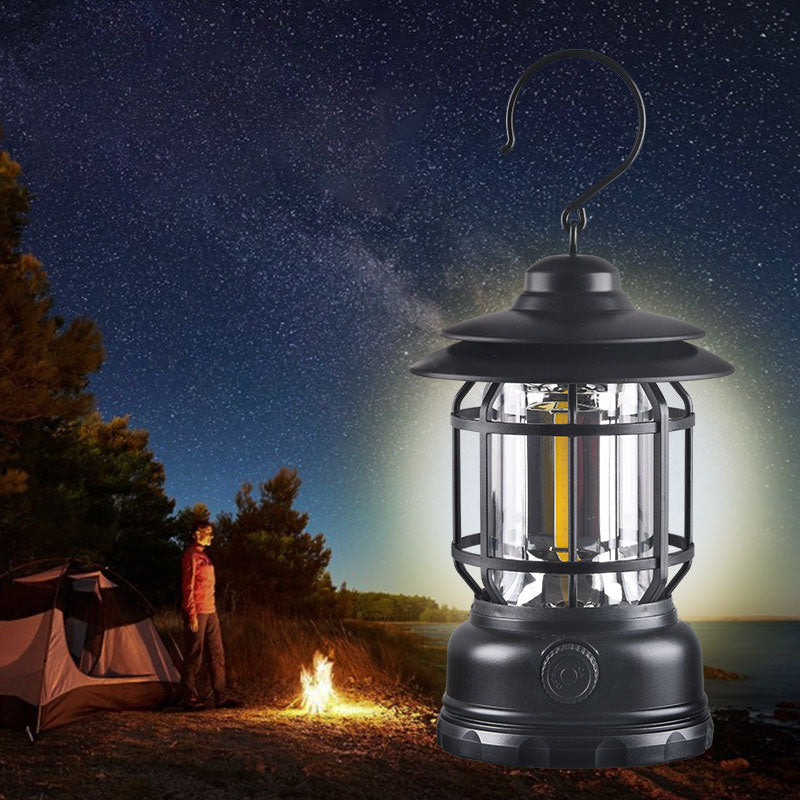 Hjemix | Moderne Industrielle Bærbare USB Oppladbare Campinglampe Hestelampe For Utendørs