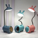 Hjemix | Kreativ LED Touch Lampe med Pennholder | USB Lading Funksjon | Skrivebord lampe | Barnerom Dekor