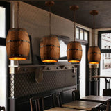 Hjemix | BarrelGlow Vintage Pendellampe | Trevinfat Design | 1-pære | Rustikk Belysning