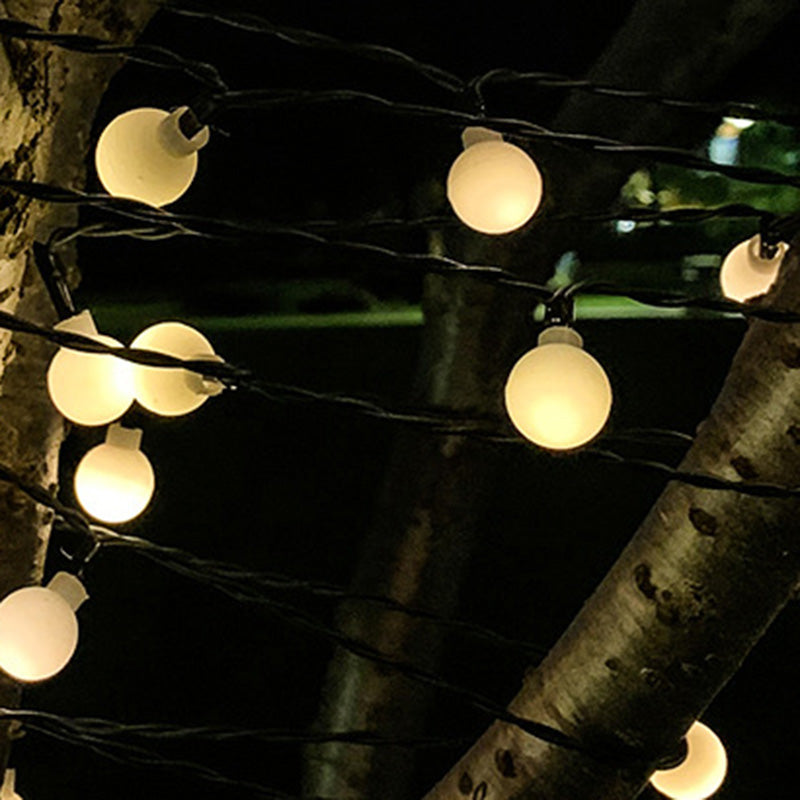 Hjemix | Moderne Art Deco vanntett Solar-PVC-Gummi-akryl-snor-bees-ball-kristall-ball-fall-LED lys utendørs for hagen