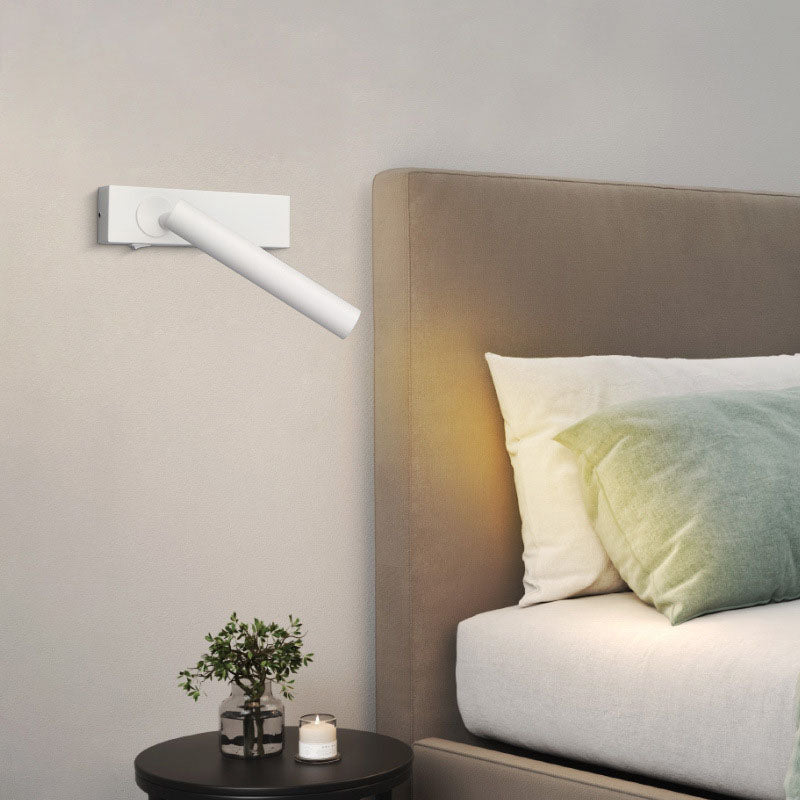 Hjemix | LumeFocus Rek rektangulær LED Vegglampe | Justerbar Vinkel | Minimalistisk Design | Leselampe | Varmt Lys