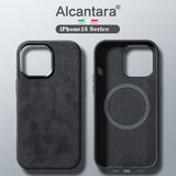 Hjemix | Italiensk Alcantara Magnetisk Etui for Iphone