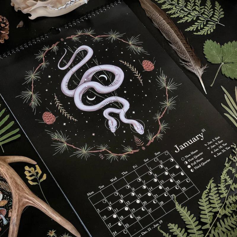 Hjemix | 2023 Mørk Skog Månekalender