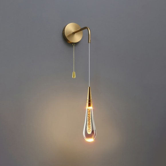 Hjemix | LumeTear Luksus LED Vegglampe | Tåreformet Design | Dimbar | For Soverom & Stue