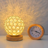 Hjemix | Moderne Minimalistisk Rund USB Oppladbar LED Nattlampe Bordlampe