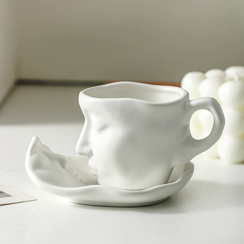 Hjemix | Kyssnades Face keramisk kaffekopp