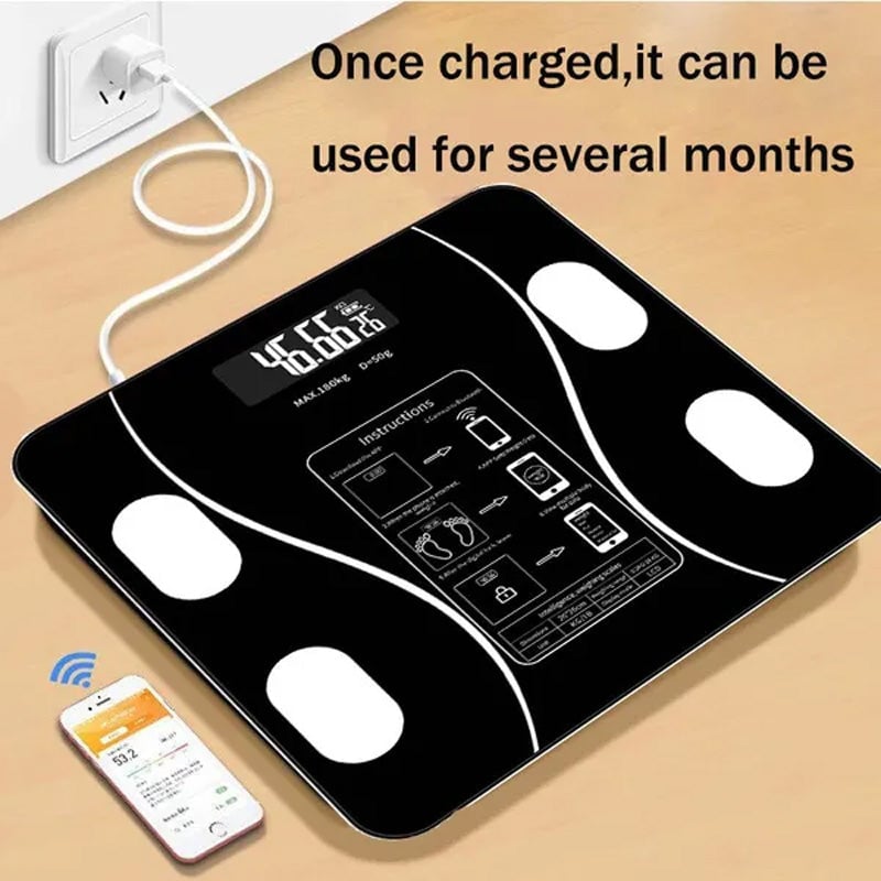 Hjemix | Fungerende LED Digital Kroppsfettvekt