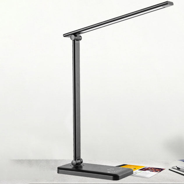 Hjemix | Minimalistisk Intelligent Firkanthåndtak Sammenleggbart USB LED Skrivebordslampe