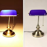 Hjemix | Retro Fargerik Glass Metallbase 1-Lys Zip Bordlampe