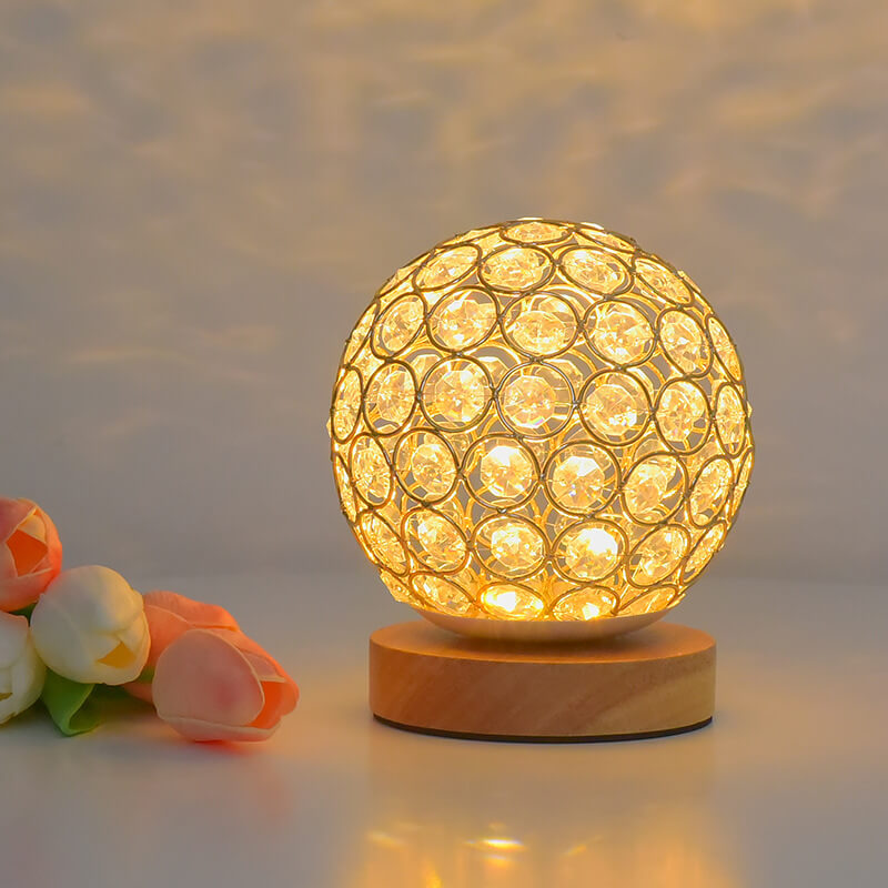 Hjemix | Moderne Minimalistisk Rund USB Oppladbar LED Nattlampe Bordlampe