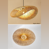 Hjemix | Rattanvevd Bambus - Pendellampe - Led - Lys