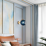 Hjemix | Moderne Skandinavisk Rund Ball Jern Glass 1-Lys Vegglampe for Stue