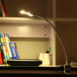 Hjemix | Kreativ enkel USB bukseknapp LED lese klipp skrivebord lampe