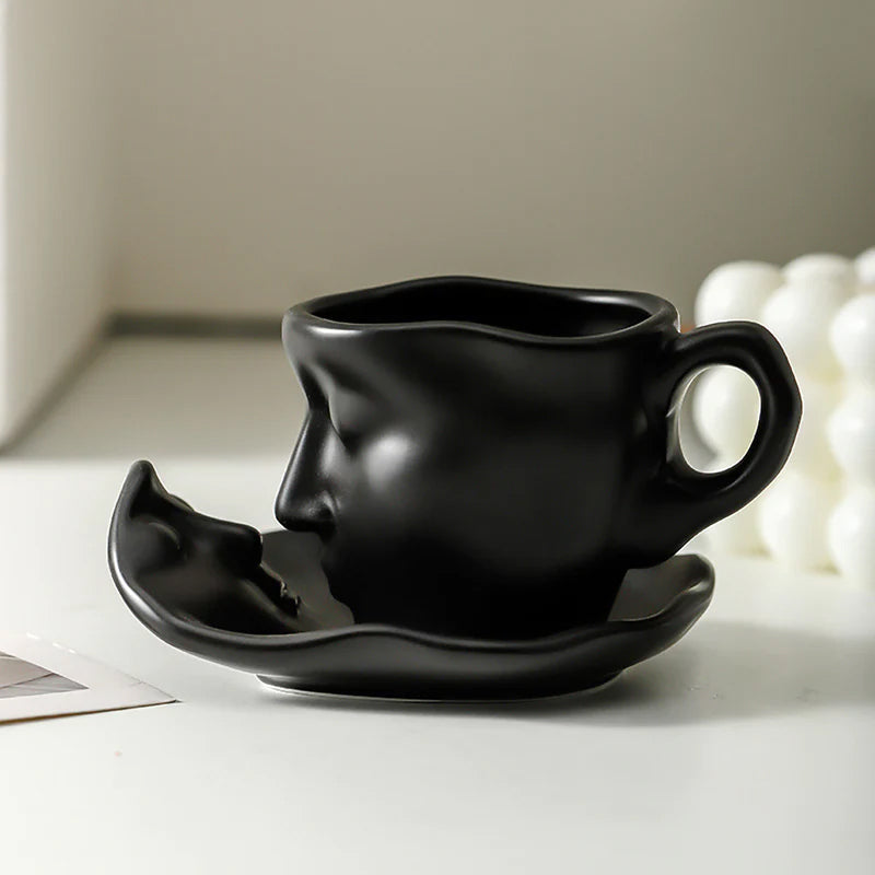 Hjemix | Kyssnades Face keramisk kaffekopp