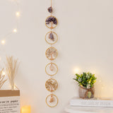 Hjemix | Krystall Livets Tre 6 Ringer Veggdekor Ornament