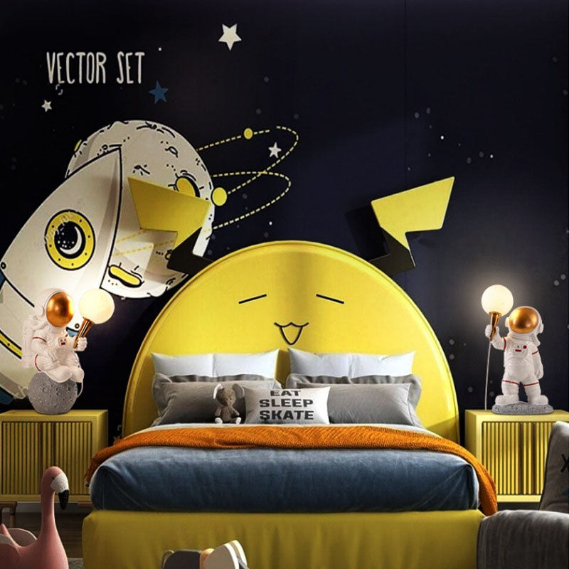 Hjemix | Moderne Kreativ Tegneserie Astronaut Harpiks ABS 1-Lyskilde Vegglampe for Soverom