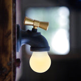 Hjemix | Moderne kreativ kran ABS PC USB LED nattlampe vegglampe
