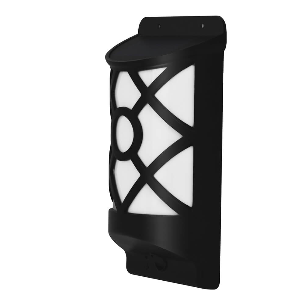 Hjemix | Solar Flame Halv Søyle LED Utendørs Sensor Vegglampe